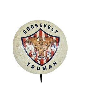 Vintage 1972 Reissue Of 1944 Roosevelt Truman A-0 1972-25 Presidential Pin